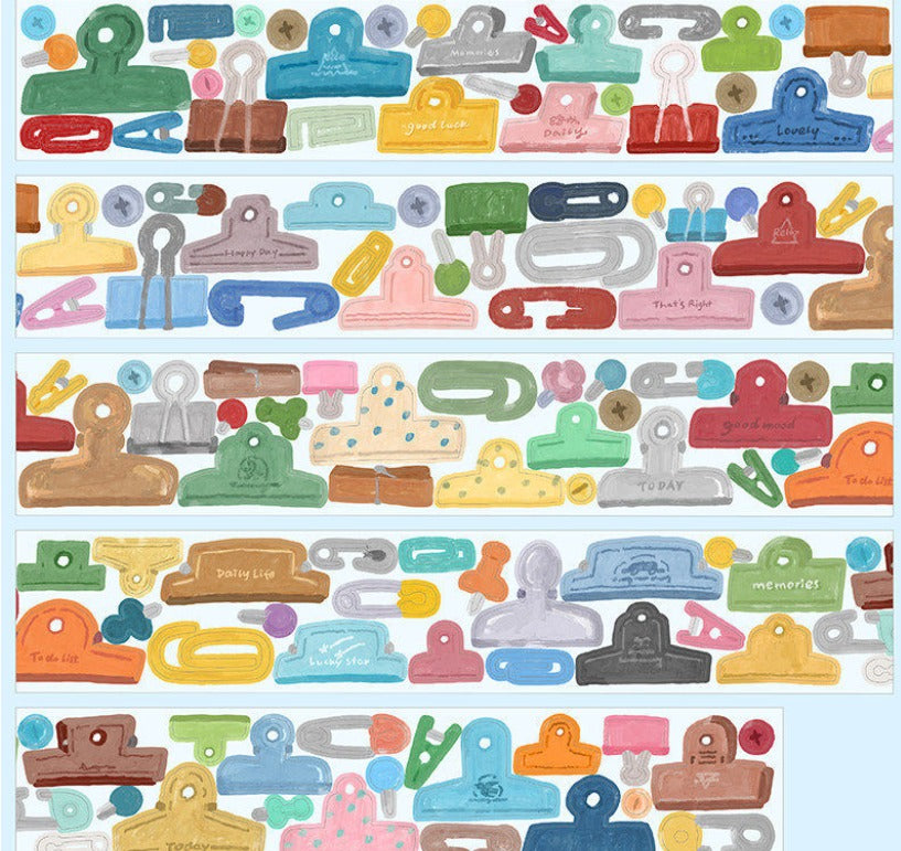 Clips PET die-cut tape pattern detail