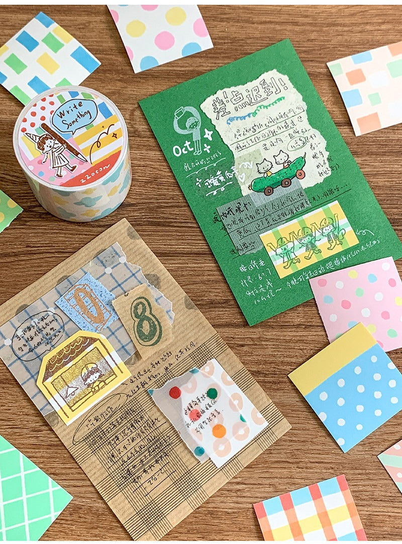 Write Something Sticker Roll - Die-Cut Writing Paper image 2