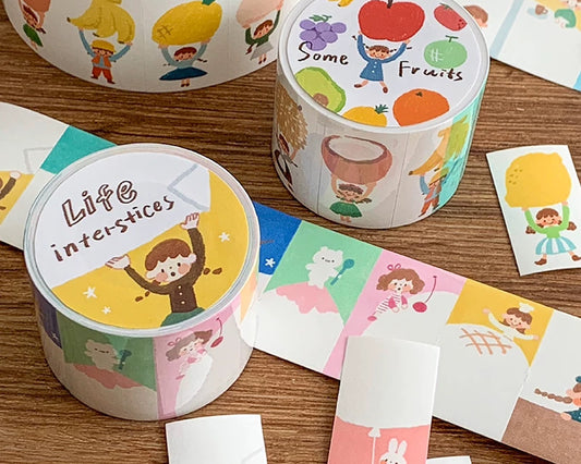 A-Zhu Label Sticker Roll - Die-Cut Writing Paper image 1