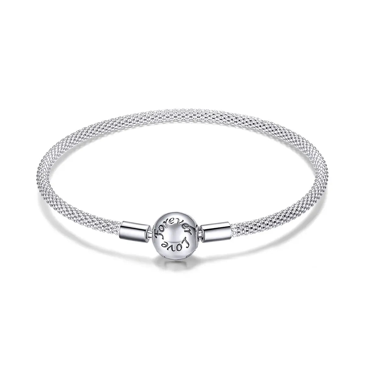 Studded Chain Silver Charm Bracelet Kozy Lumiere