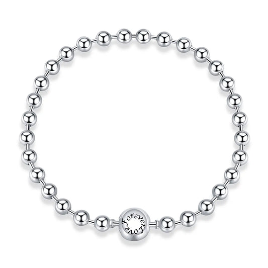 Silver Beaded Charm Bracelet Kozy Lumiere