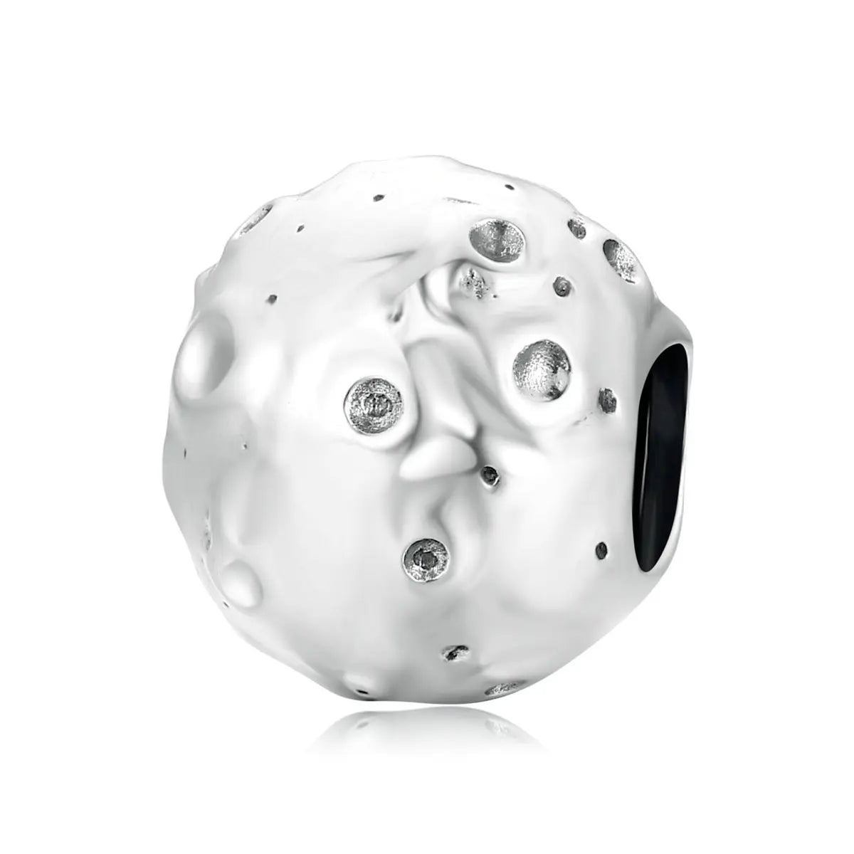 Moon Planet Charm Bead in Sterling Silver Kozy Lumiere