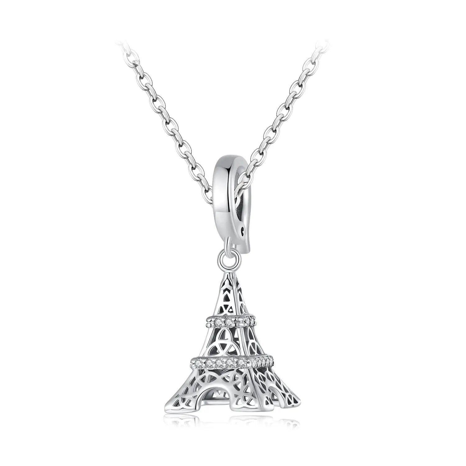 Eiffel Tower Clip Dangle Charm in Sterling Silver Kozy Lumiere