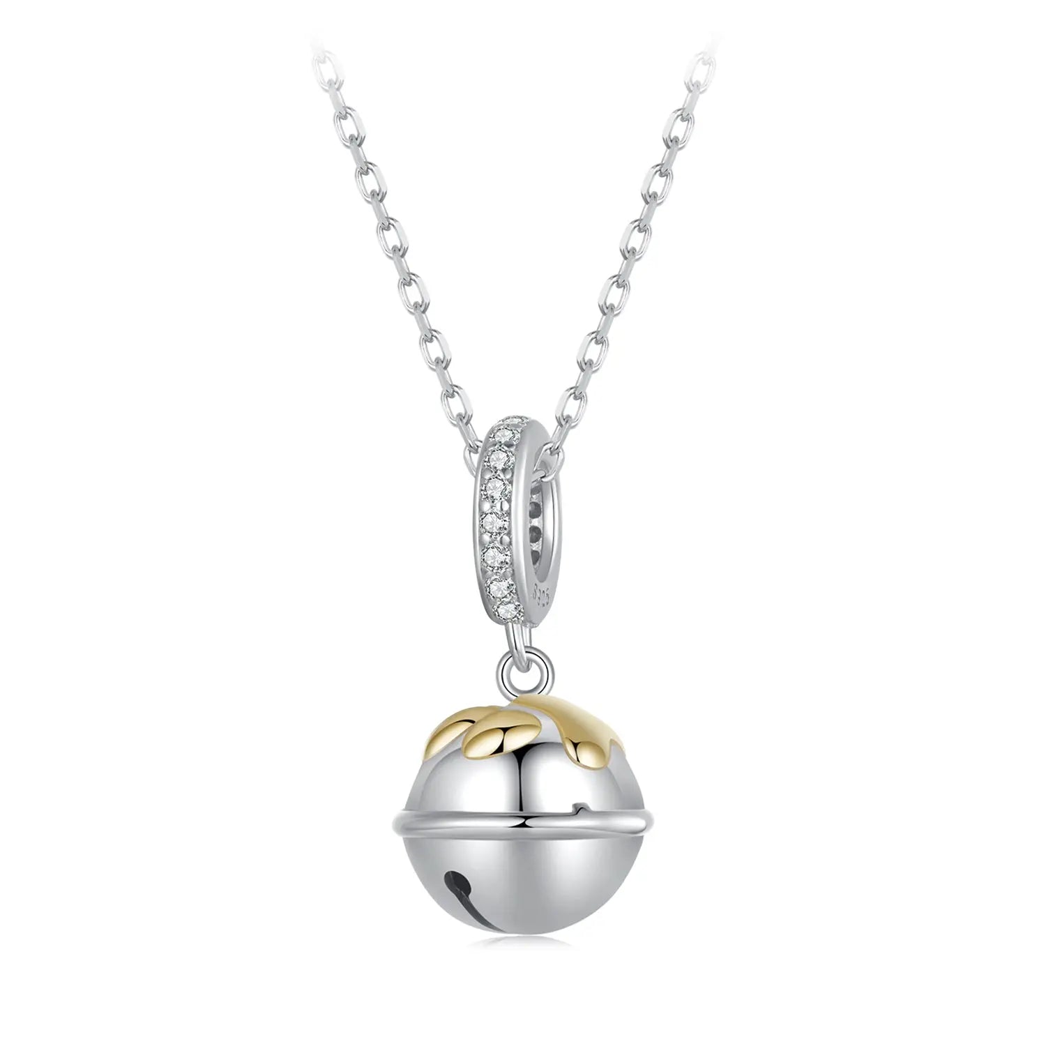 Paw Bell Dangle Charm in Sterling Silver Kozy Lumiere