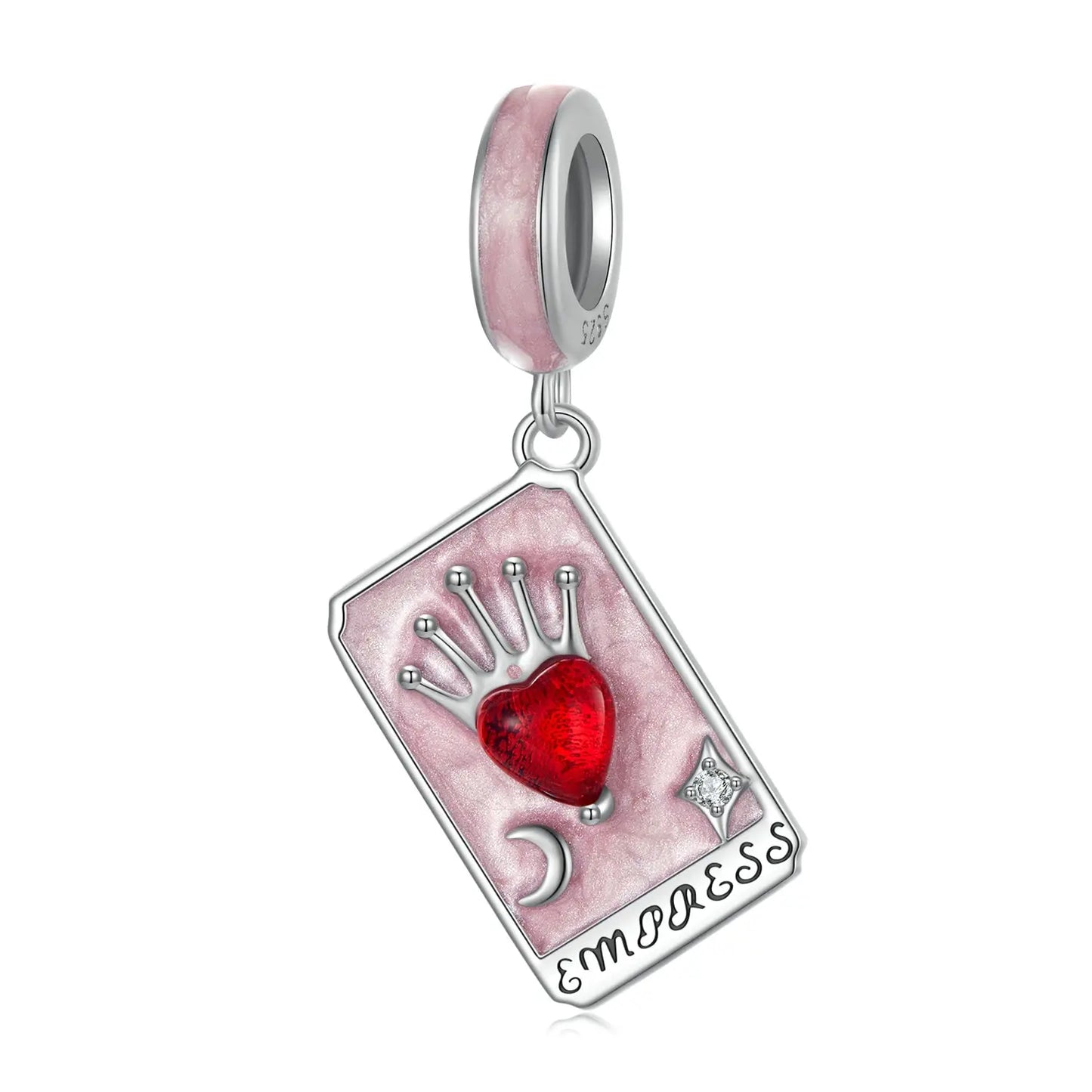 Tarot Card Dangle Charm in Sterling Silver Kozy Lumiere
