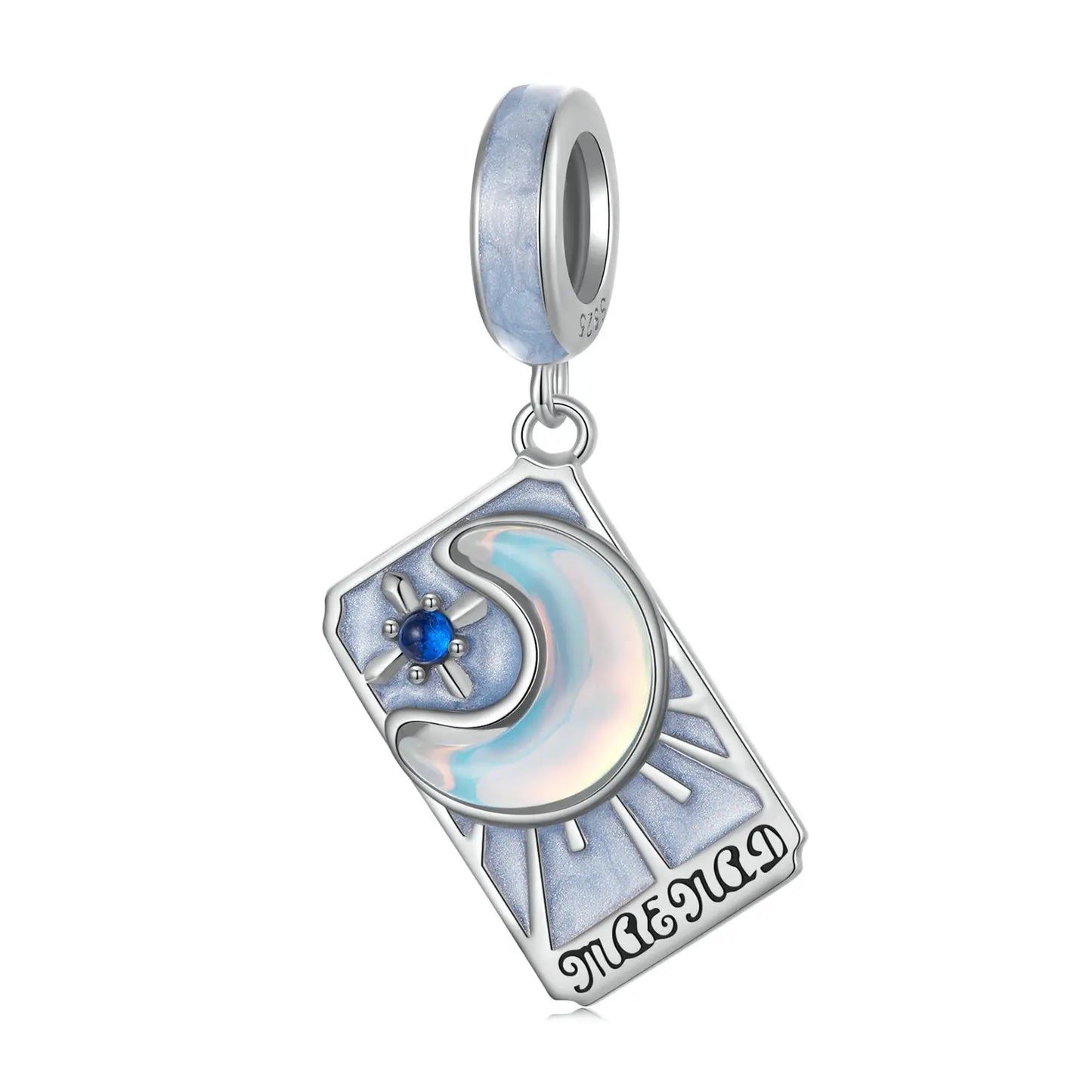 Tarot Card Dangle Charm in Sterling Silver Kozy Lumiere