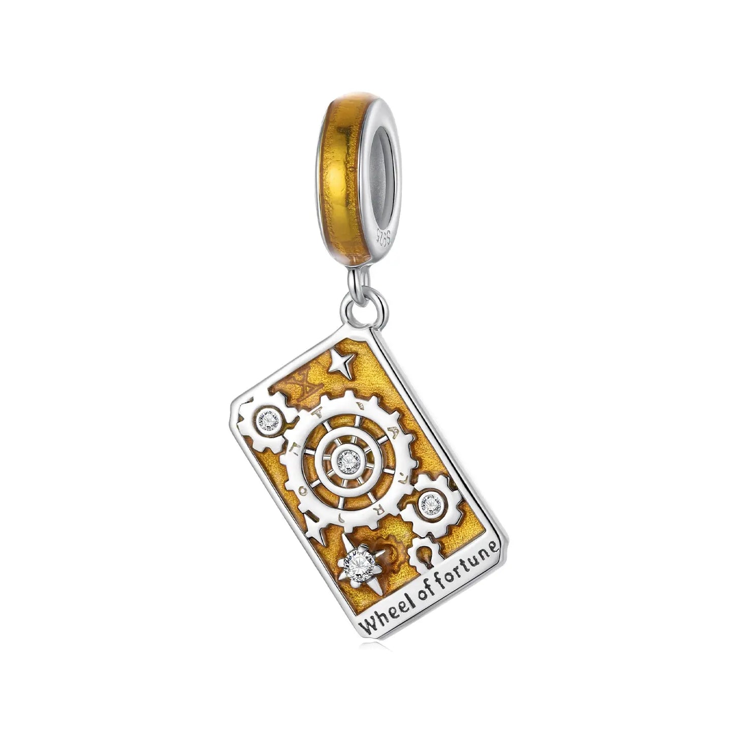 Tarot Card Dangle Charm in Sterling Silver Kozy Lumiere