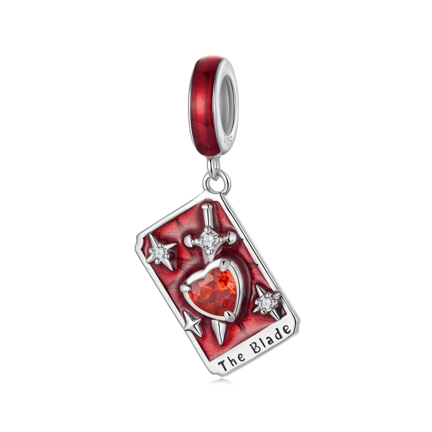 Tarot Card Dangle Charm in Sterling Silver Kozy Lumiere