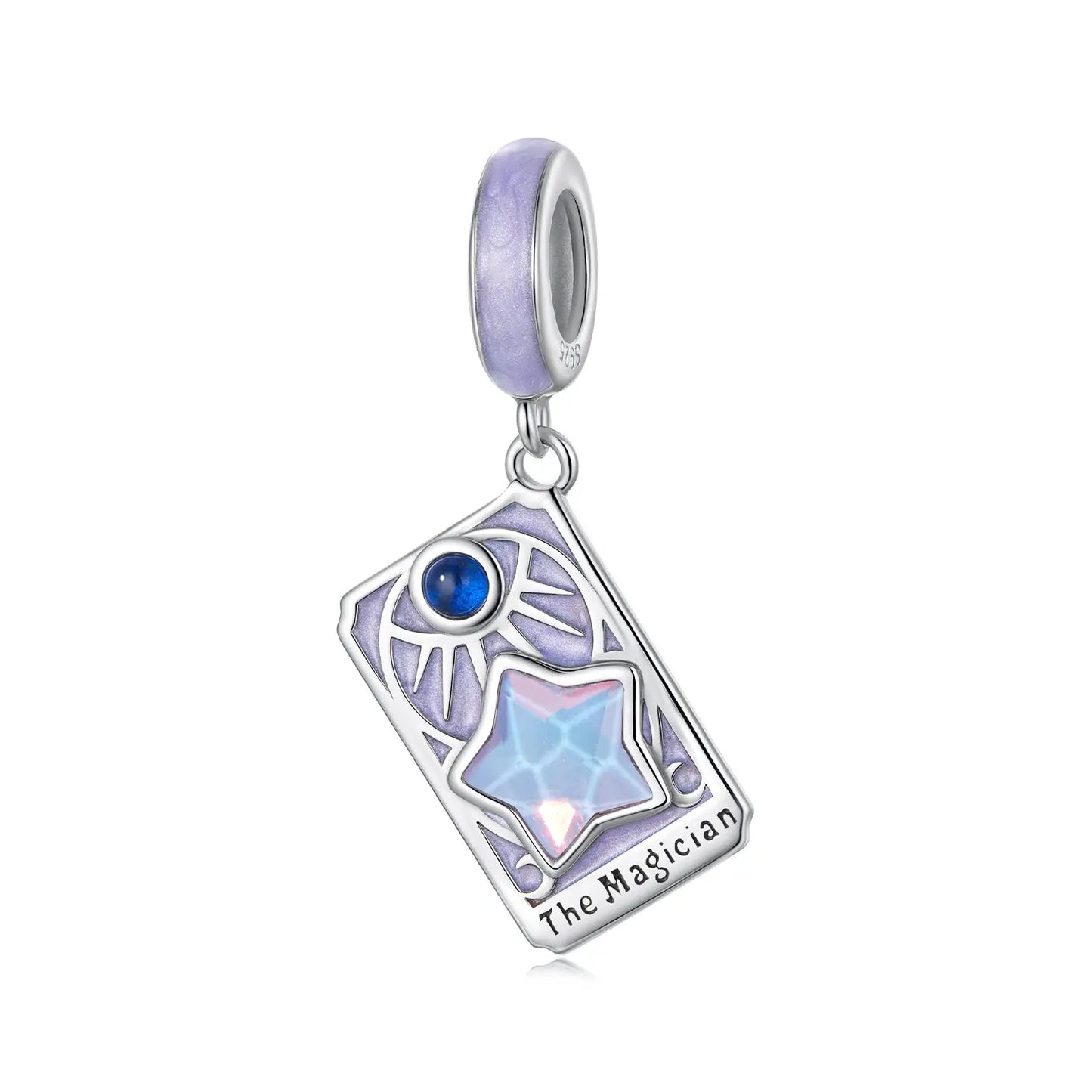 Tarot Card Dangle Charm in Sterling Silver Kozy Lumiere