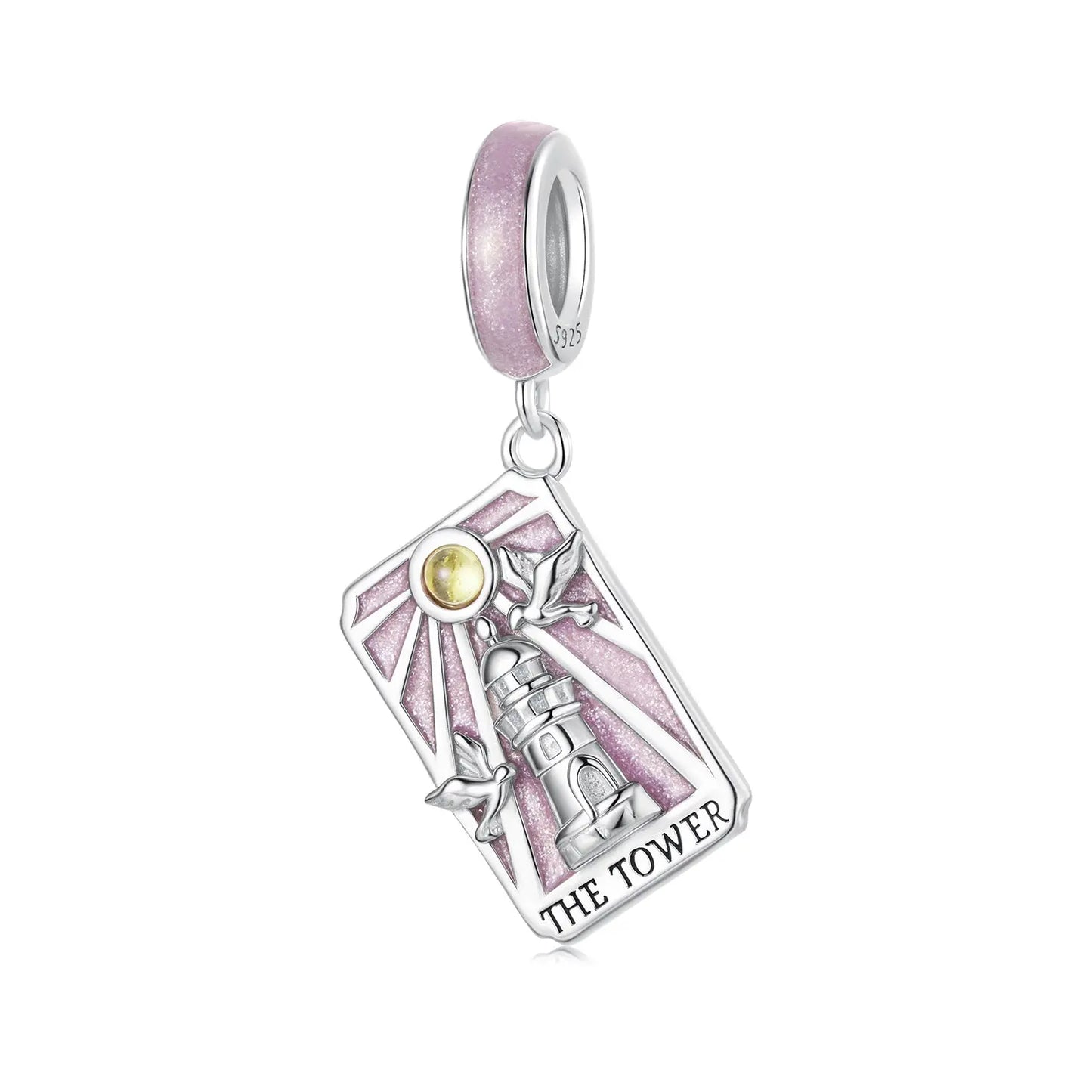 Tarot Card Dangle Charm in Sterling Silver Kozy Lumiere