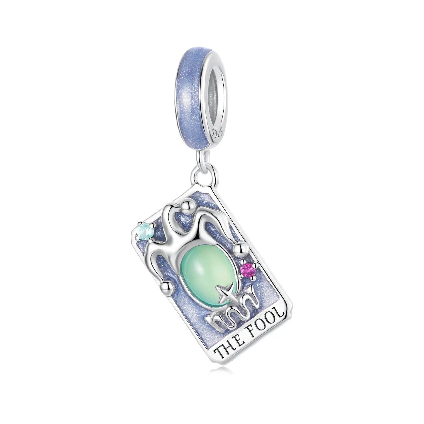 Tarot Card Dangle Charm in Sterling Silver Kozy Lumiere
