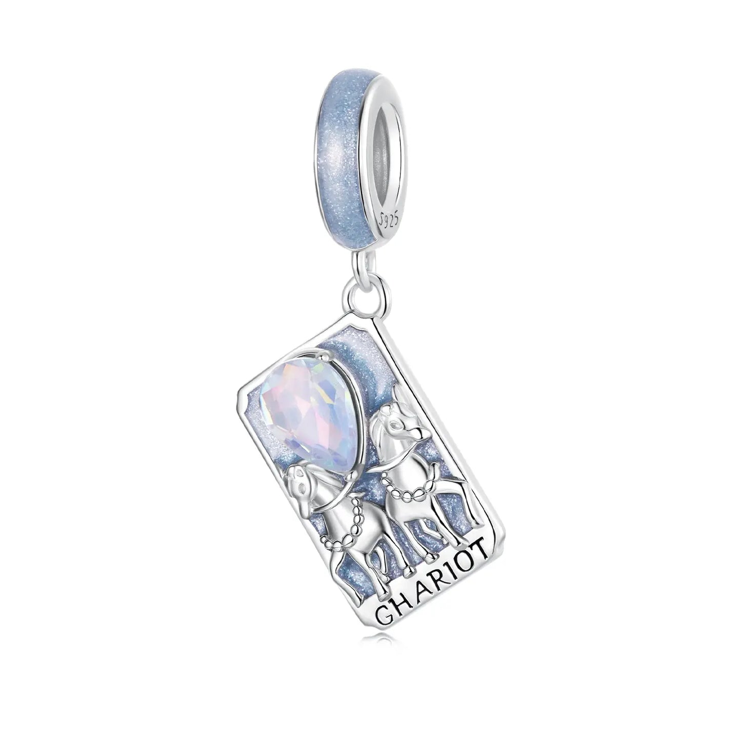 Tarot Card Dangle Charm in Sterling Silver Kozy Lumiere