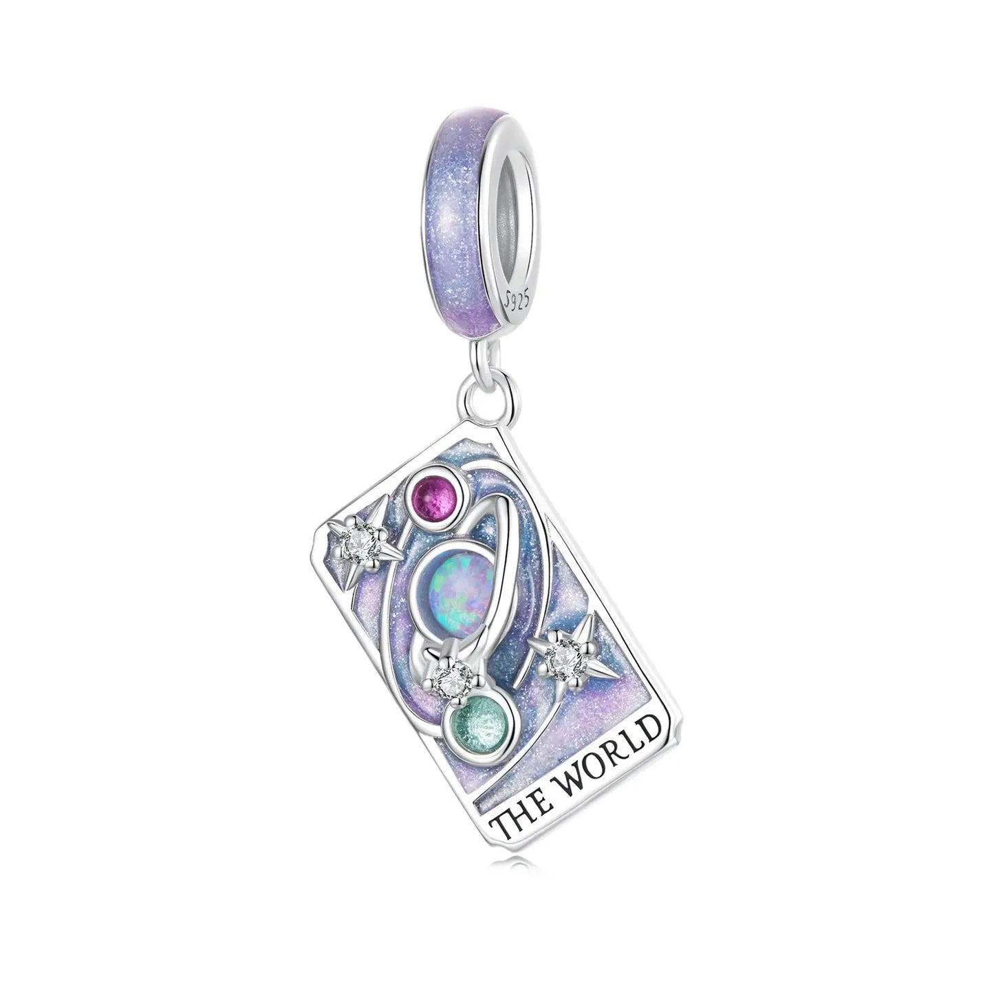 Tarot Card Dangle Charm in Sterling Silver Kozy Lumiere
