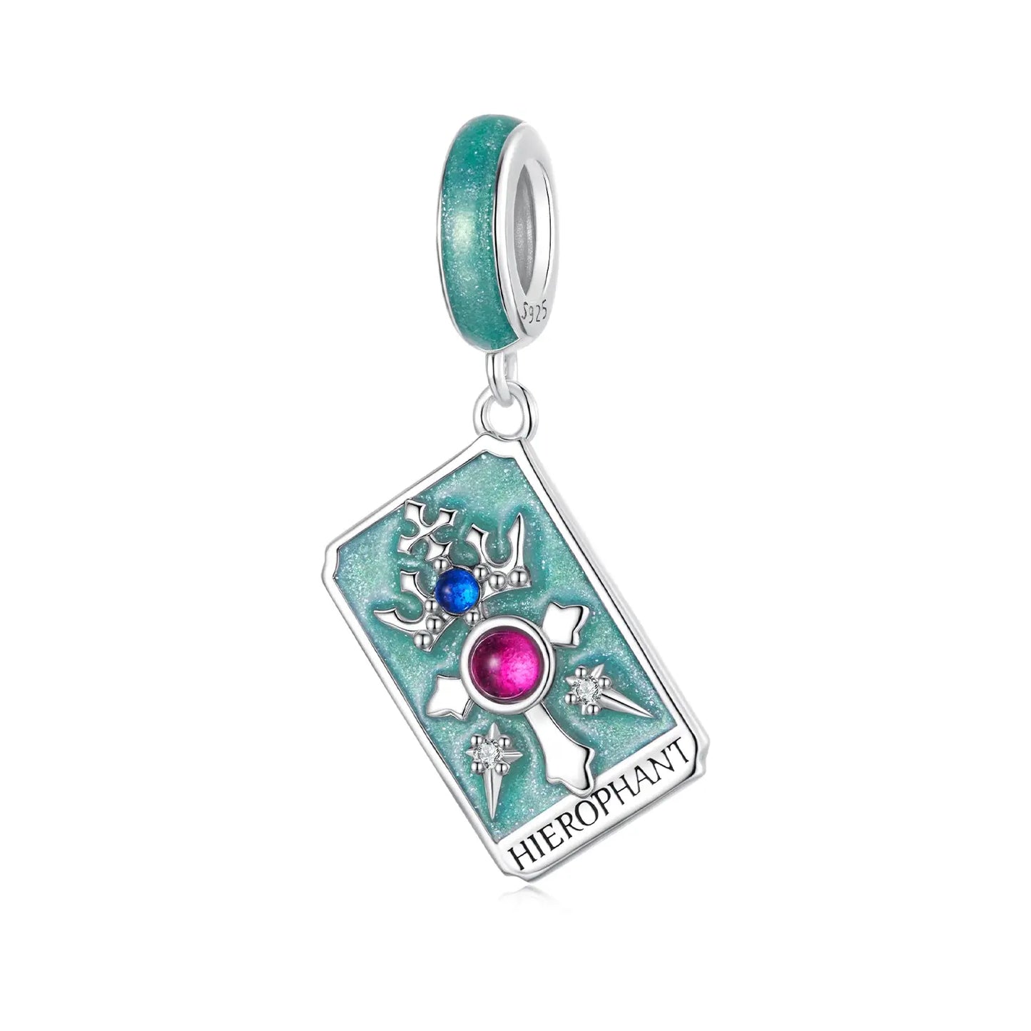 Tarot Card Dangle Charm in Sterling Silver Kozy Lumiere