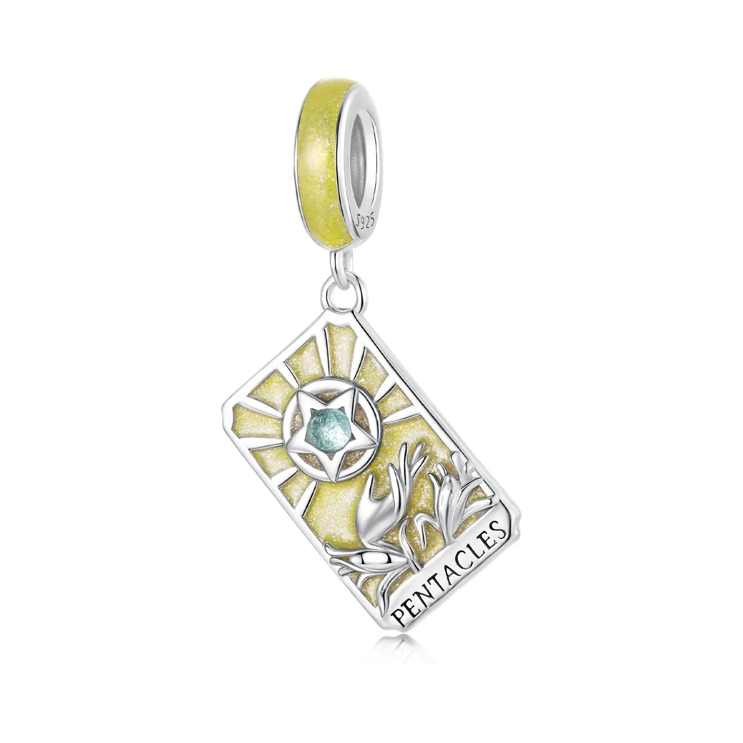 Tarot Card Dangle Charm in Sterling Silver Kozy Lumiere