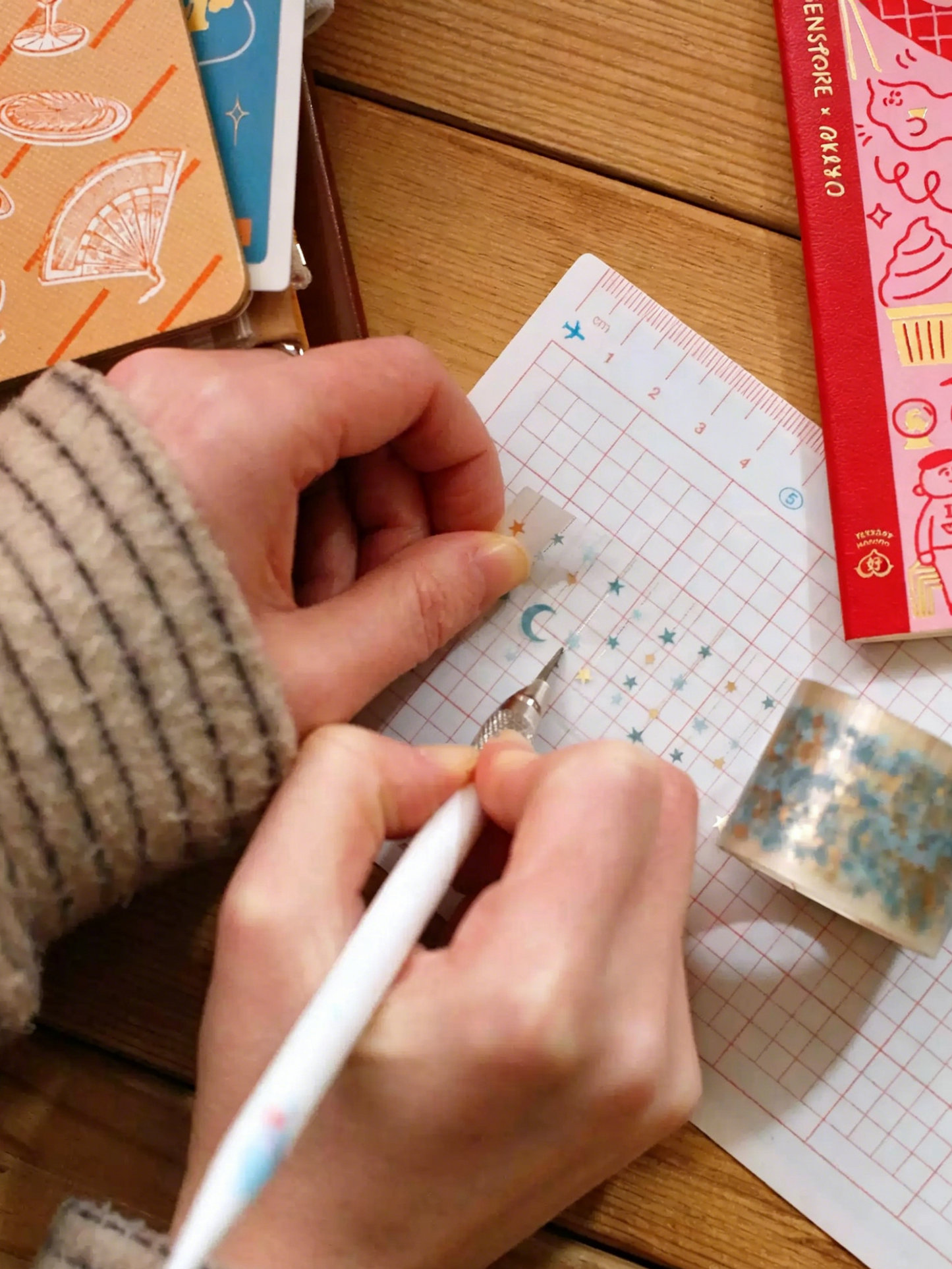 TN Writing Board Divider Ruler Bookmark for Traveler's Notebook