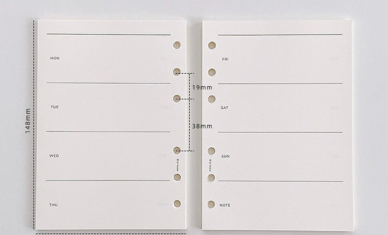 A6 Weekly Planner 50 Sheets cropped