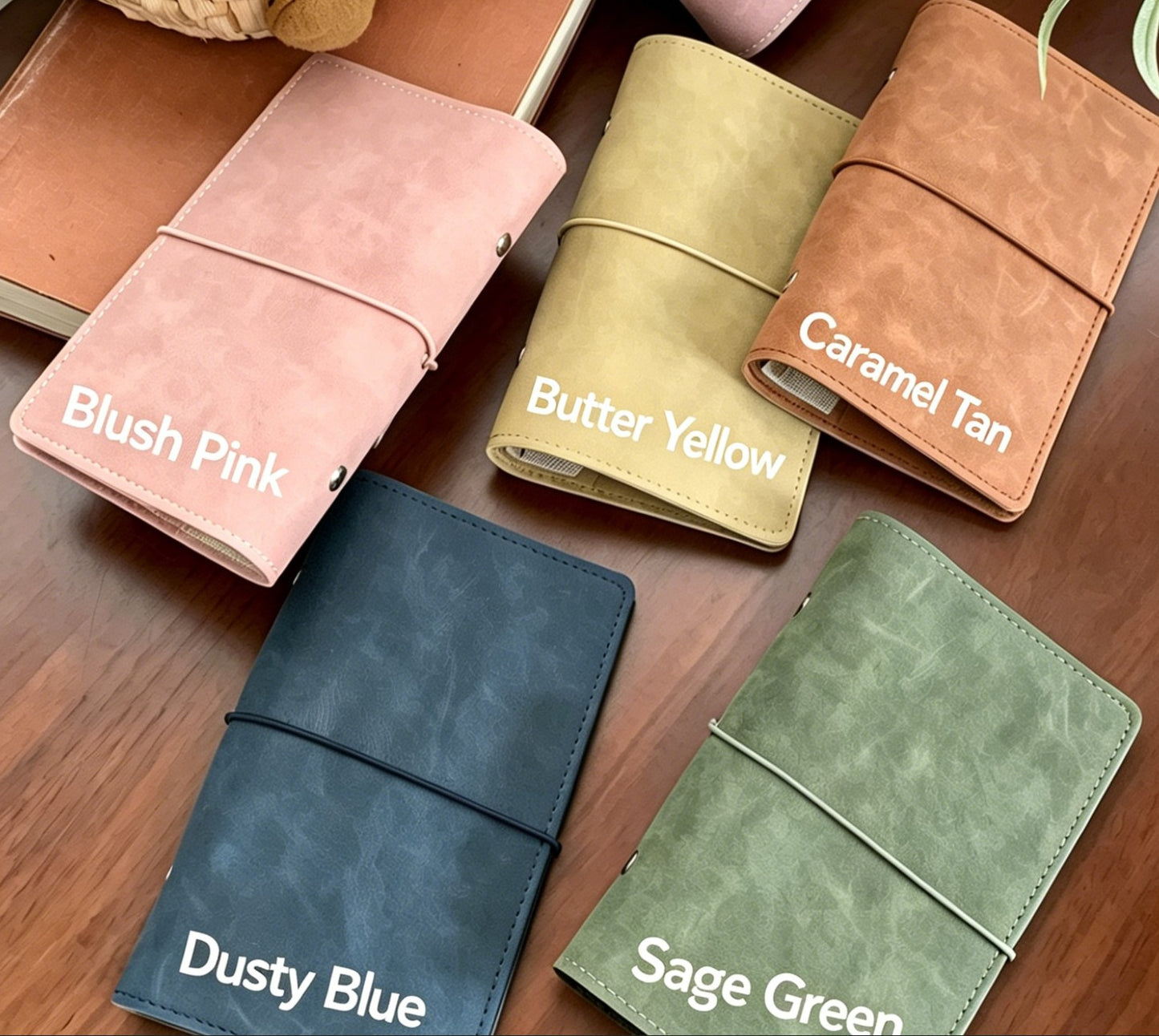 PU Leather Ring Binder | M5/A6/A7/Personal | Vintage Blank Journal for Travel (Faux Leather, Not Real Sheepskin)