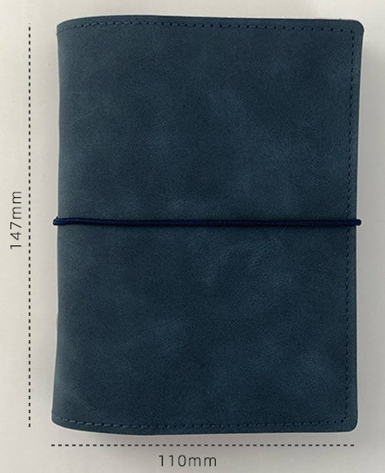 PU Leather Ring Binder | M5/A6/A7/Personal | Vintage Blank Journal for Travel (Faux Leather, Not Real Sheepskin)