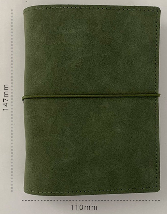 PU Leather Ring Binder | M5/A6/A7/Personal | Vintage Blank Journal for Travel (Faux Leather, Not Real Sheepskin)