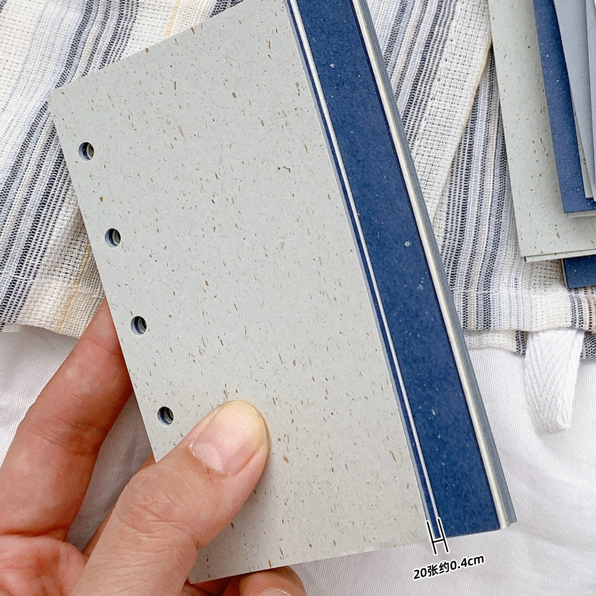 Blue tone specialty planner refill paper for journals notes and ring binders
