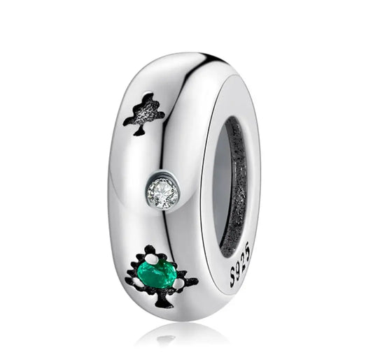 Sterling Silver Christmas Tree Spacer Charm Kozy Lumiere