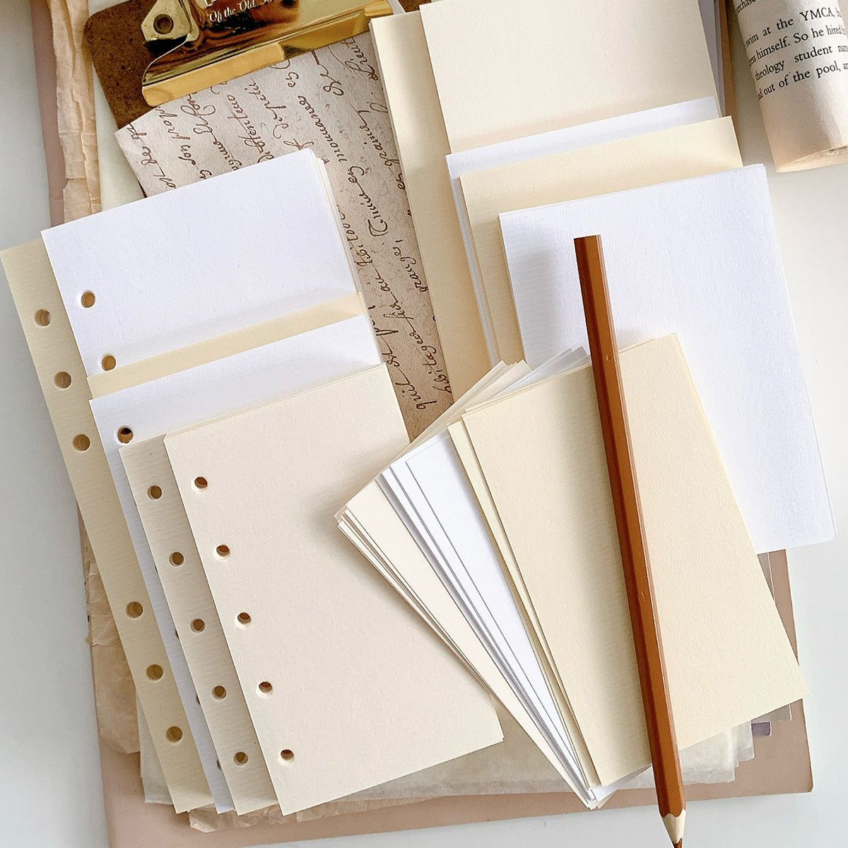 Blank Paper series loose leaf binder inserts with specialty paper refills