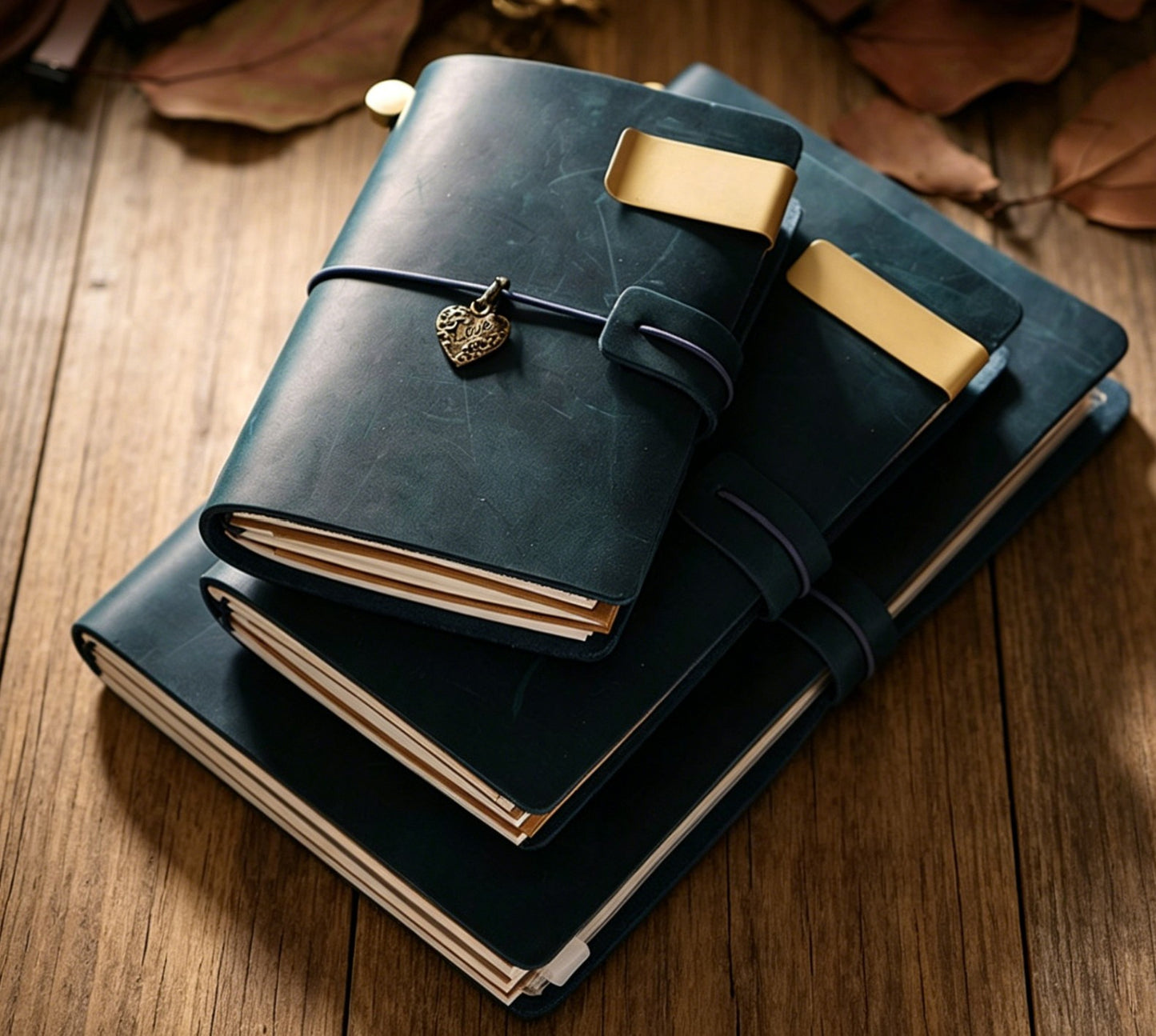 Genuine Leather Travel Journal | Standard Passport Portable A5 | Vintage Notebook