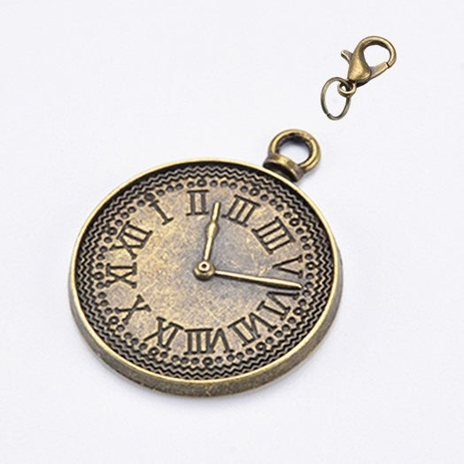 Bronze traveler's notebook charm with lobster clasp for journal planner bag and stationery decoration - image 16