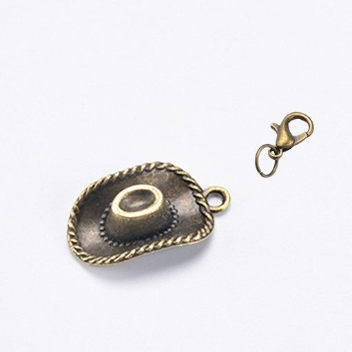 Bronze traveler's notebook charm with lobster clasp for journal planner bag and stationery decoration - image 18