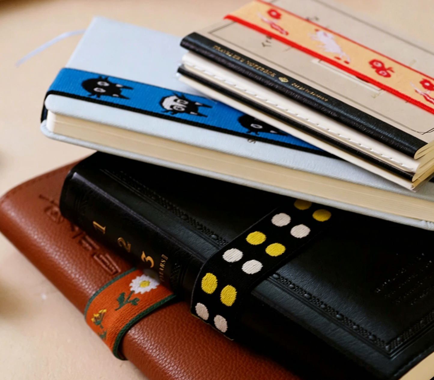Printed Journal Elastic Band for Notebooks and Planners