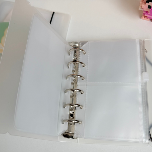 A6/A7 Binder Shell with PVC Storage Pouches - Sticker Organizer