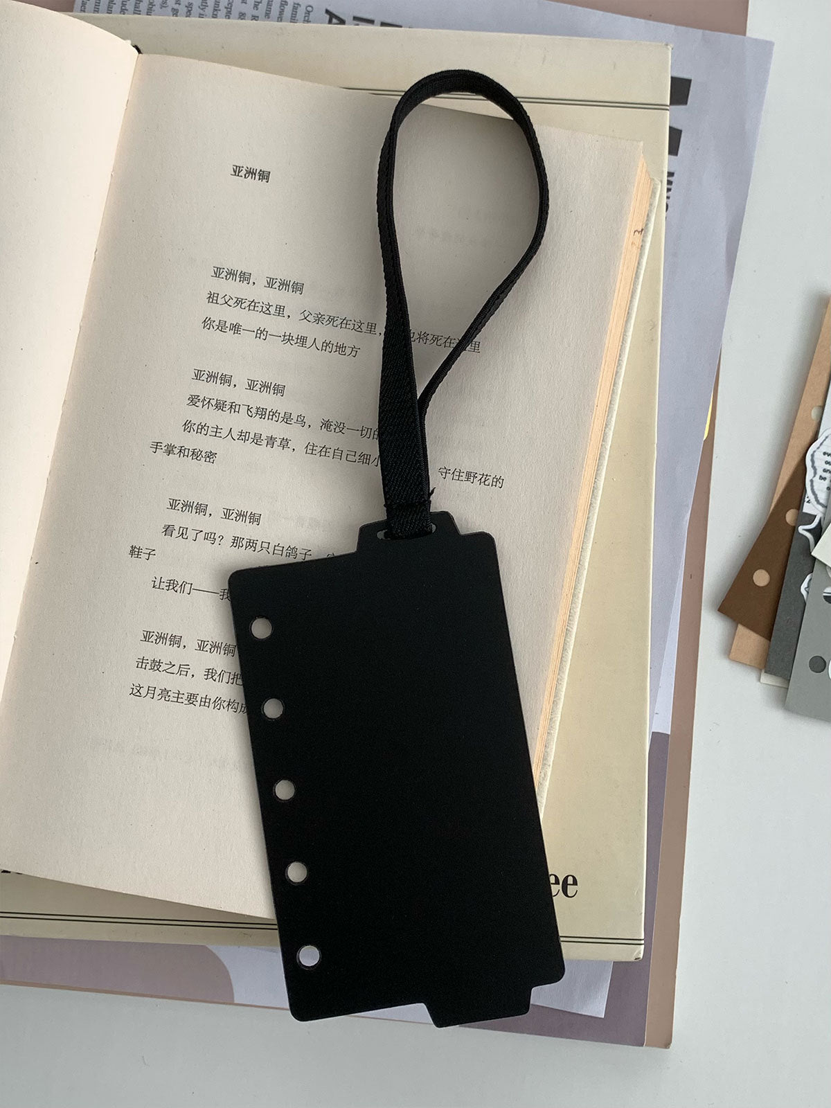 Loose leaf M5 divider accessory for organizing pages notes and small supplies