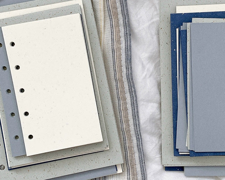 Sea Blue series loose leaf binder inserts with specialty paper refills