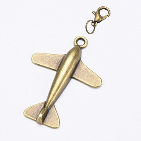 Bronze TN Charm | Lobster Clasp Pendant | Vintage Journal Decoration | DIY Travelers Notebook Accessory