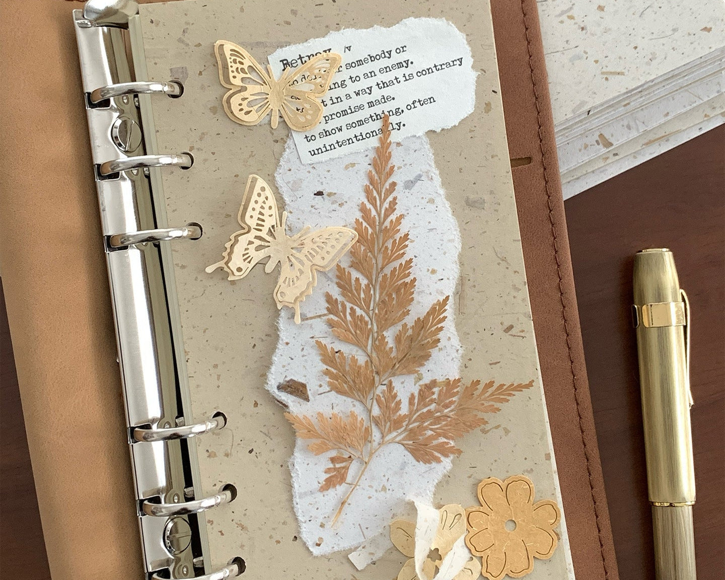 Forest Fiber series planner paper refills for journaling and organization