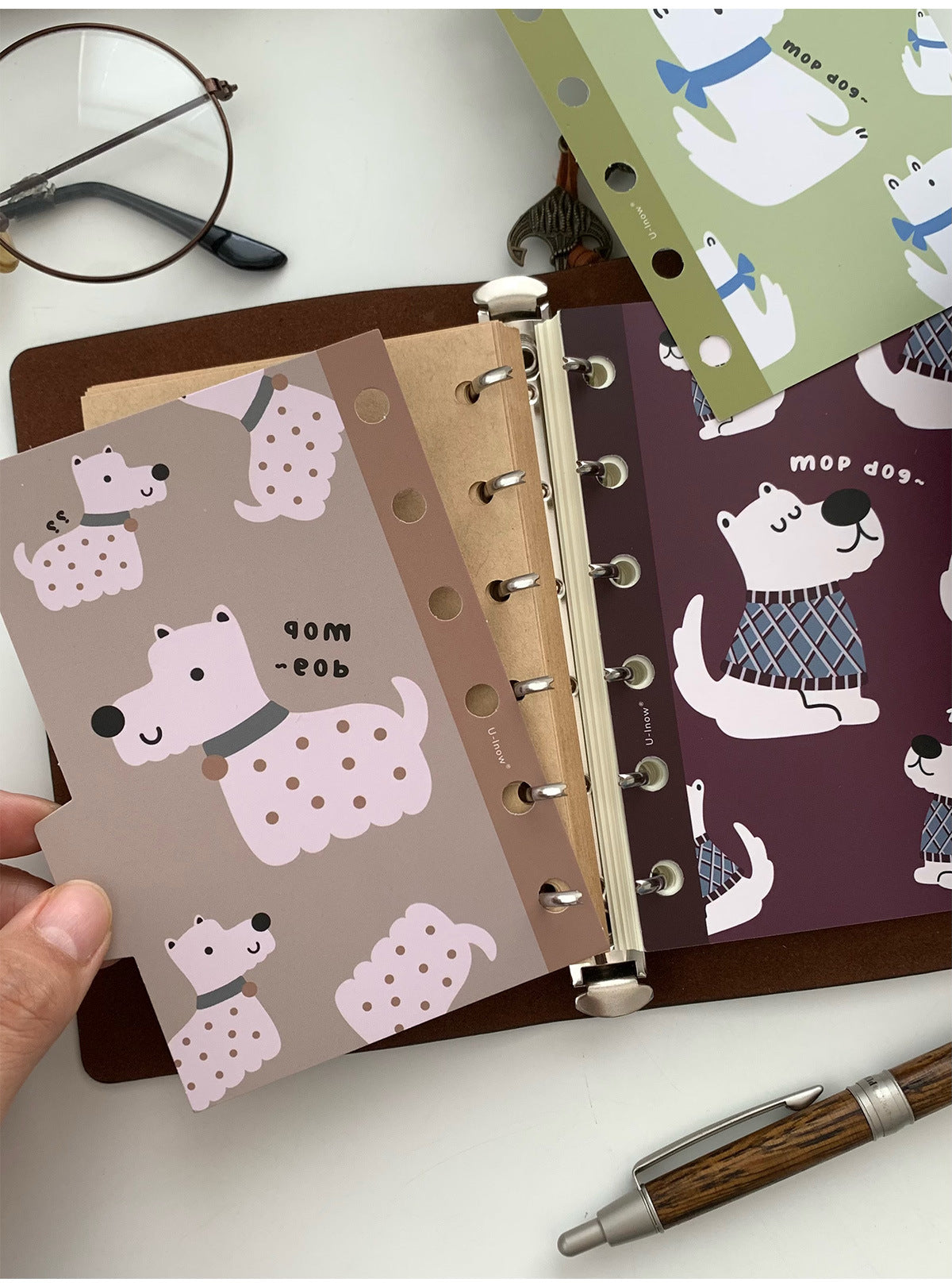 M5 A7 index tab refills for compact planners notebooks and stationery setups