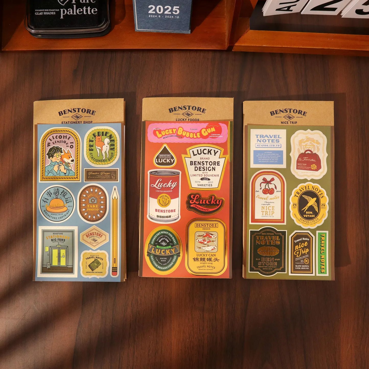 Vintage Waterproof Letter Label Stickers for Journaling